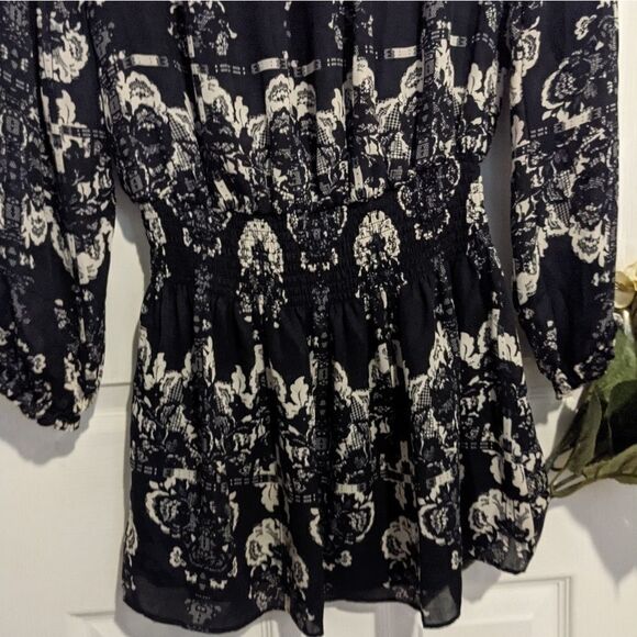 Parker Smock Waist Dress Rosaline Print Ruffles - Picture 10 of 11